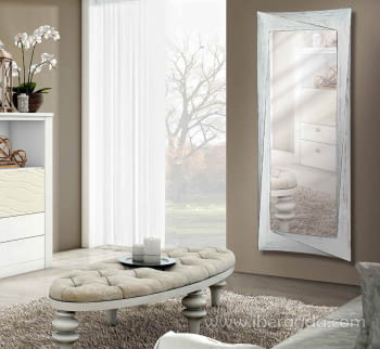 Espejo Deco Rectangular Blanco Decapé (170x65)